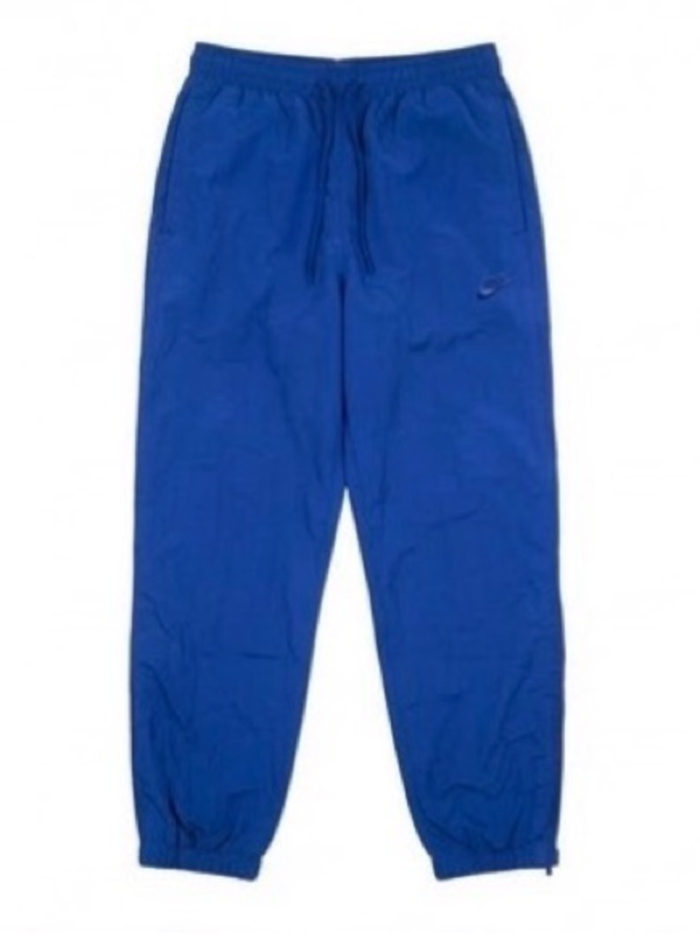 Vintage Nike Royal Blue Nylon Track Pants Windbreaker Joggers (Size M)